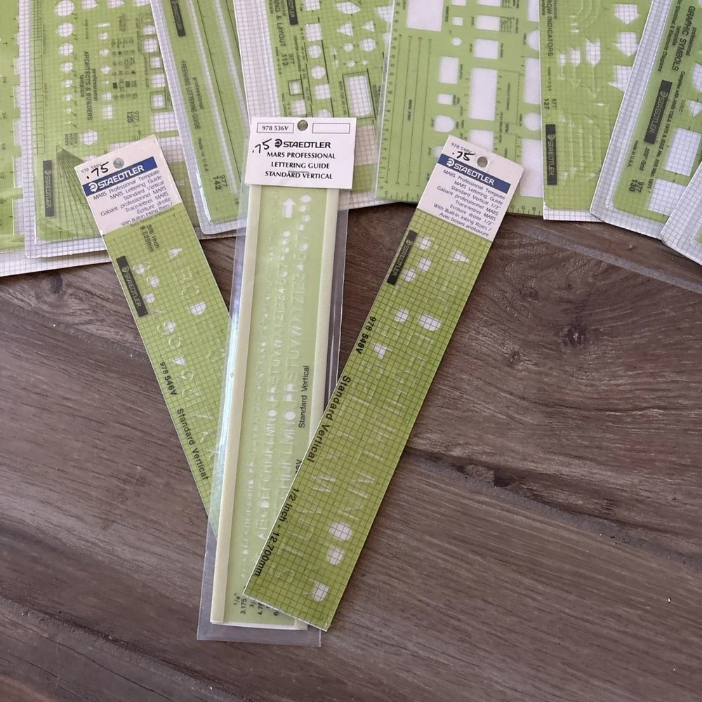 13 New In Packing Vintage Templates Stencils Staedtler